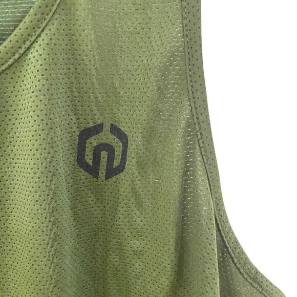 Neleus Women’s Razorback Tank Top – Army Green – Size Small (USA) - Picture 2 of 4